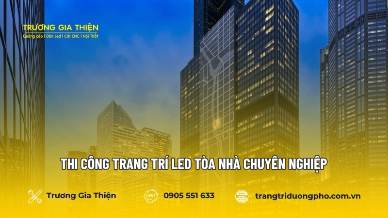 Trang trí LED tòa nhà